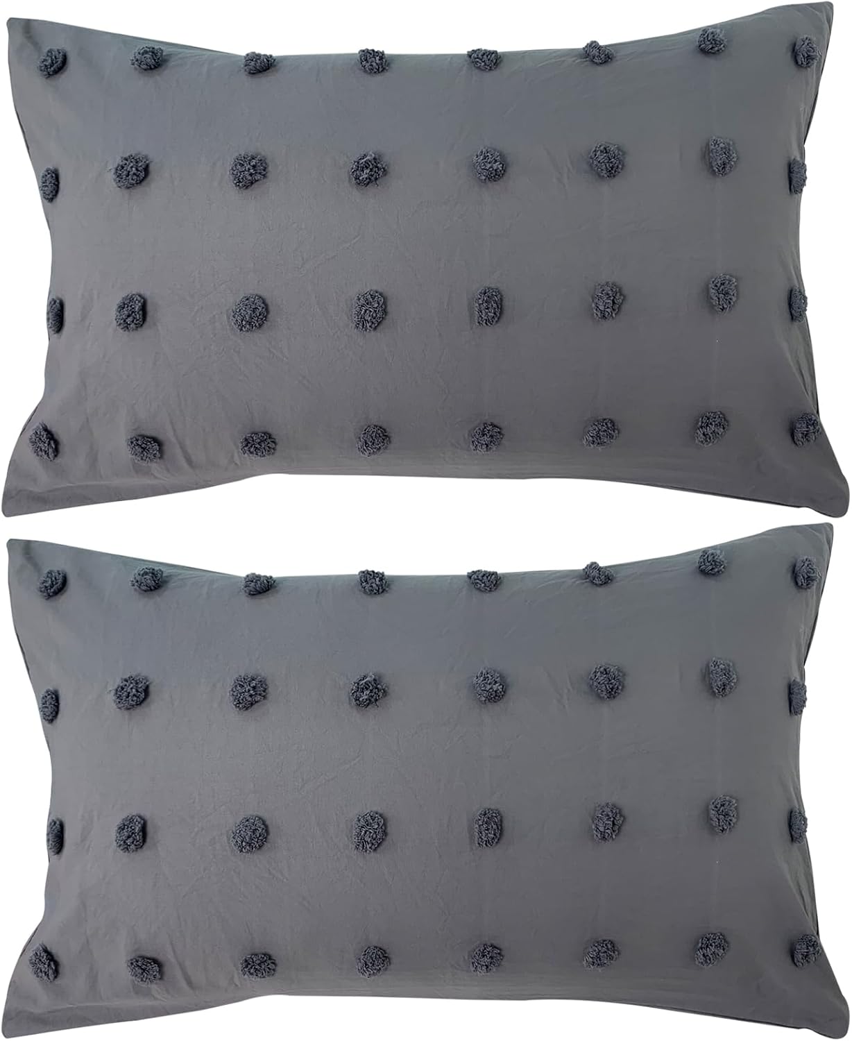 ABREEZE Juego de funda de edredón de 3 piezas, color gris, tamaño Queen, fundas de edredón suaves y ligeras, de microfibra lavada, suave y de fácil