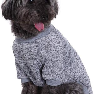 Jecikelon – Ropa para mascotas, suéter suave, cálido y grueso, suéter de invierno para perros (talla XL, color gris) Jecikelon – Ropa para mascotas, suéter suave, cálido y grueso, suéter de invierno para perros (talla XL, color gris)