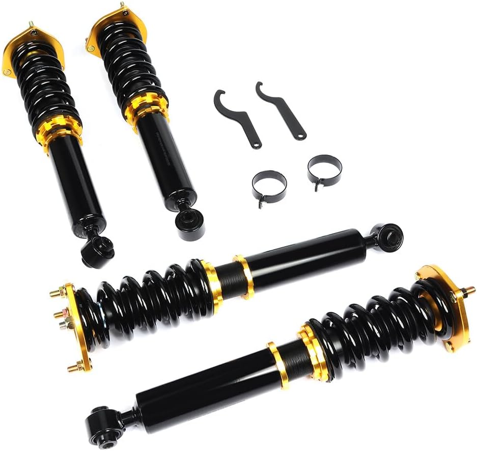ALEGE Kit completo de montaje de puntales y amortiguadores de coilover 1986-1992 para amortiguador de resorte Toyota Supra con dorado