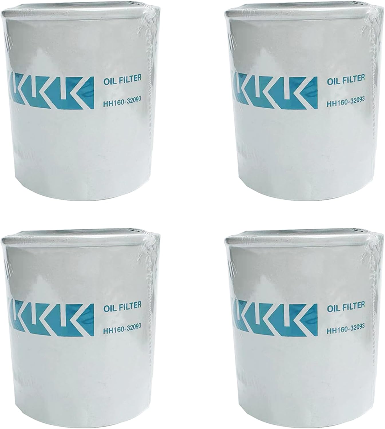 4 filtros de aceite HH160-32093 compatibles con Kubota D1301 D902 Motor B7500 B7510 B2320 DT tractor