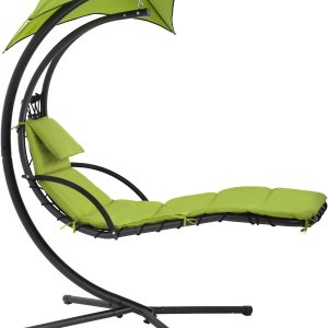 PayLessHere Silla hamaca con almohada integrada y silla de columpio extraíble para patio, toldo hamaca soporte de arco para porche de aire para PayLessHere Silla hamaca con almohada integrada y silla de columpio extraíble para patio, toldo hamaca soporte de arco para porche de aire para