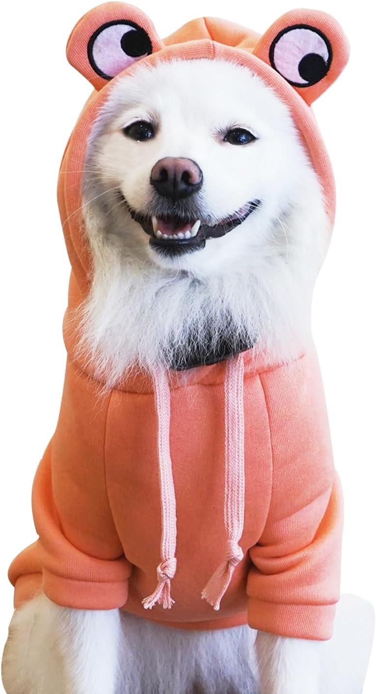 Suéter para perro, sudadera con capucha para perro, suéter de gato, disfraz de gato, disfraz de rana con forma de rana, ropa de cosplay, abrigo,