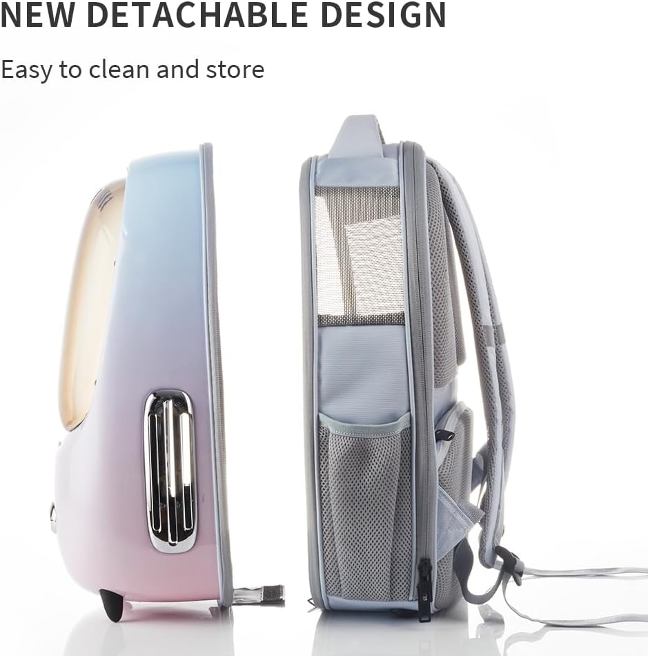 PETKIT Mochila transportadora para gatos con ventilador incorporado y luz, mochila para mascotas aprobada por aerolíneas para gatitos y perros