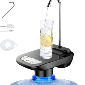 Bomba dispensadora de agua de 5 galones, bomba dispensadora de agua potable, botellas de agua de 3.8-18.9L, recargable por USB, eléctrico, Bomba dispensadora de agua de 5 galones, bomba dispensadora de agua potable, botellas de agua de 3.8-18.9L, recargable por USB, eléctrico,