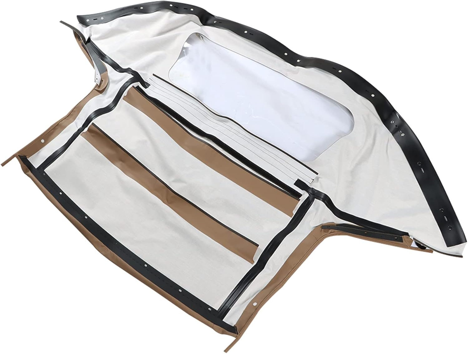 WFLNHB Reemplazo superior suave convertible de una pieza para Mazda Miata 1990-2005 Marrón