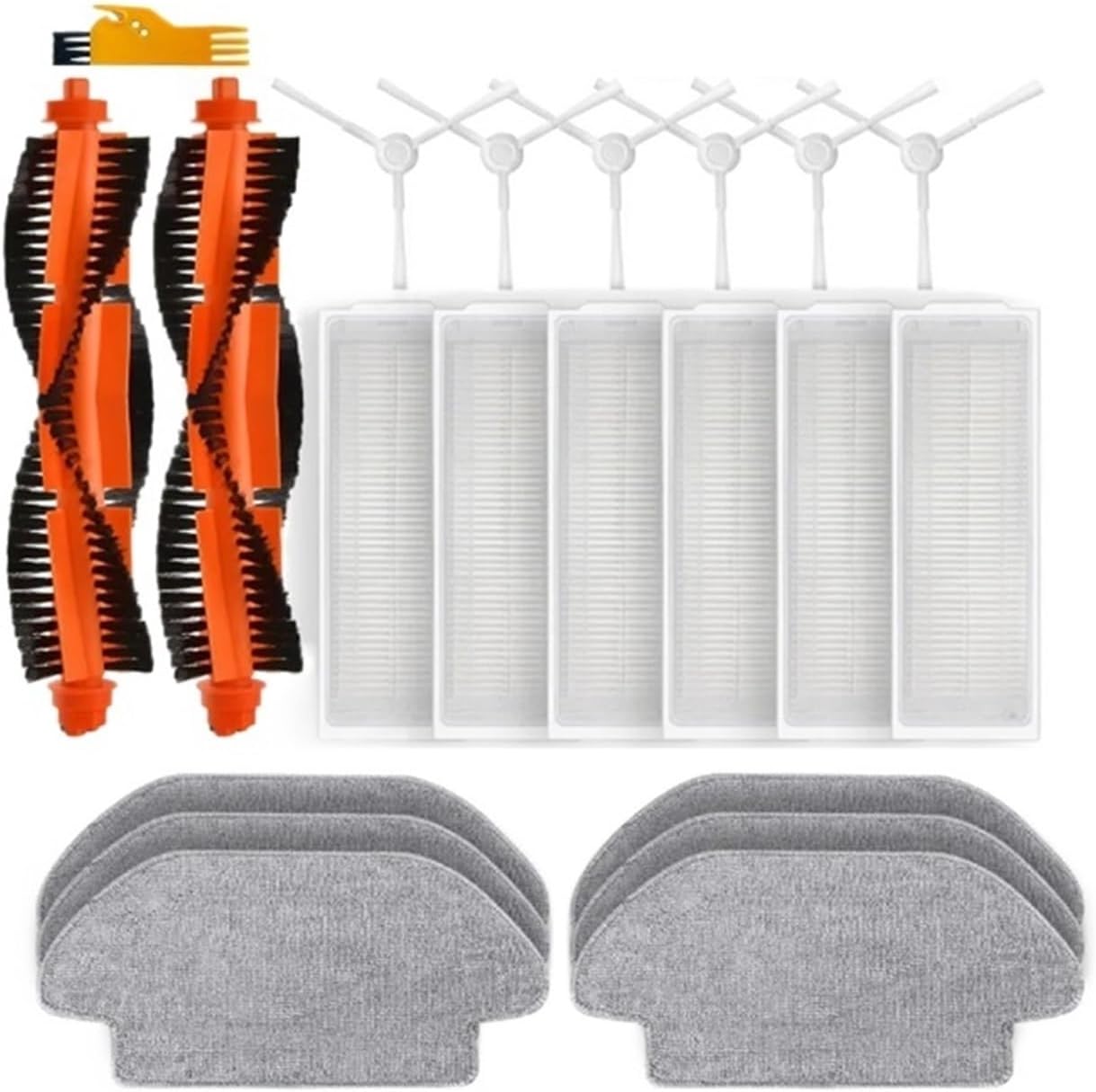 ZeAda 21 piezas de repuesto al vacío Hepa filtro fregona paño, compatible con Xiaomi Robot Vacuum S10S12 B106GL