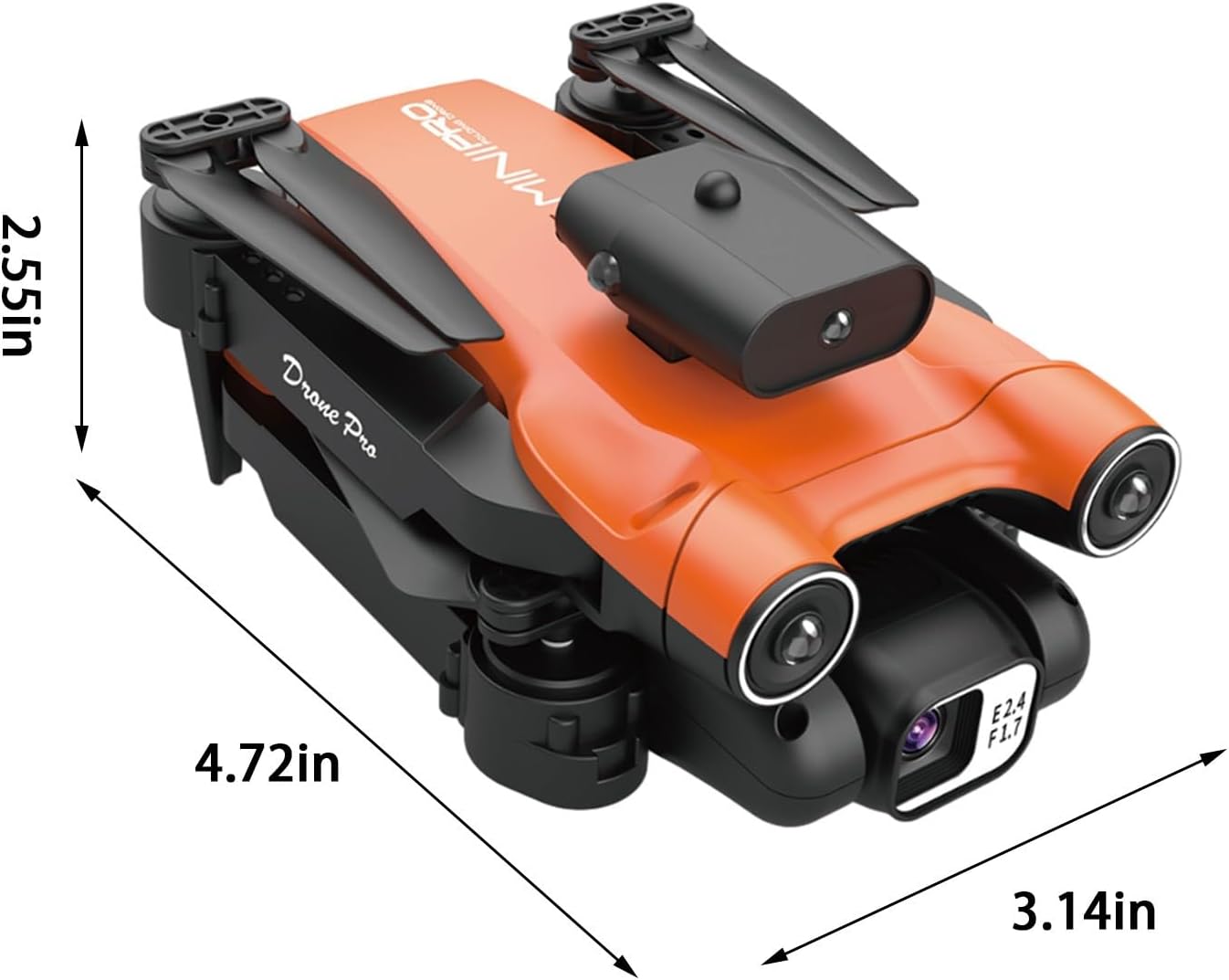 Dron Wifi Fpv con doble cámara HD de 1080p, modo de retención de altitud, plegable, cuadricóptero, vuelo circular, vuelo de ruta, retención de