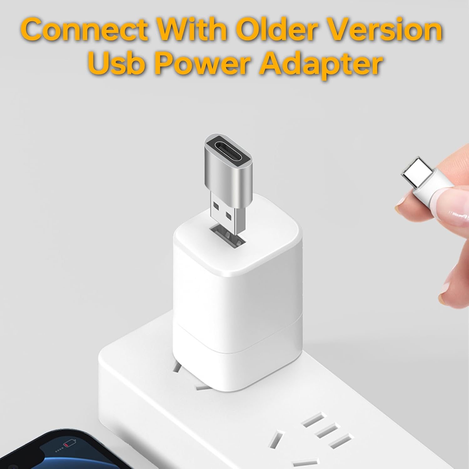 Paquete de 4 adaptadores USB a USB C – Convertidor OTG 3.0, 2 USB-A a USB-C y 2 adaptadores USB-C a USB-A OTG Thunderbolt 5.0 Gbps SuperSpeed