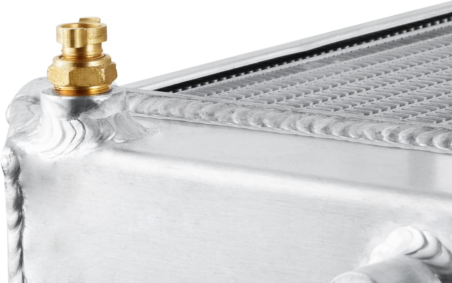 Rubivel Radiador de aluminio de 2 filas compatible con Mercedes-Benz 300SDL 350SD 350SDL 3.0L 3.0L 3.4L L6, radiador de refrigeración, todo el