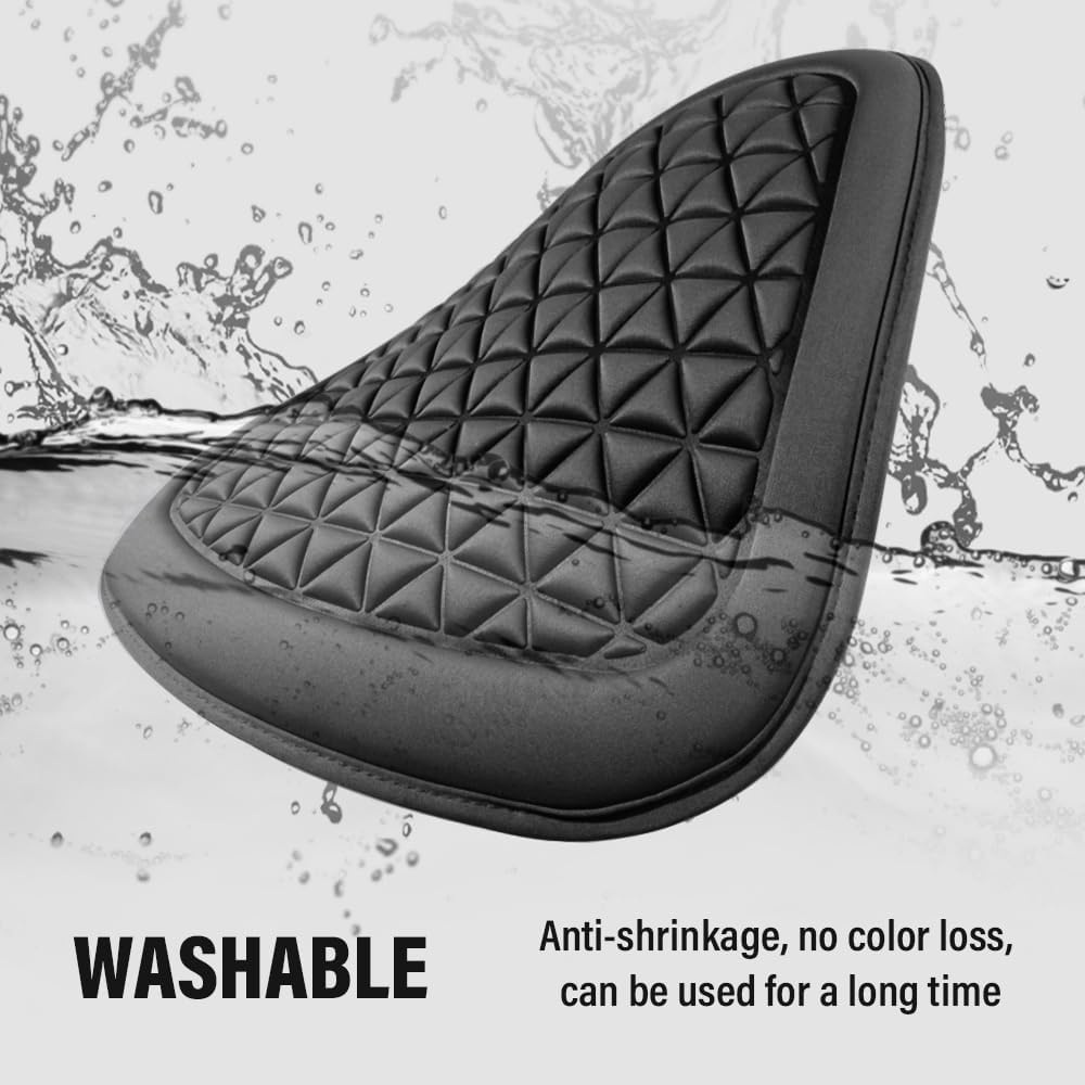 Aokdom Cojines de asiento de automóvil para conducción, cojín de asiento transpirable para asientos de conductor y pasajero, almohadilla de