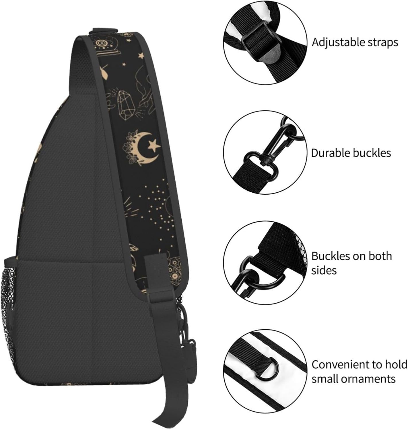 IRIHISKY Mochila cruzada para hombres y mujeres, mochila cruzada casual para senderismo, viajes, deportes, correr, bolsa de pecho