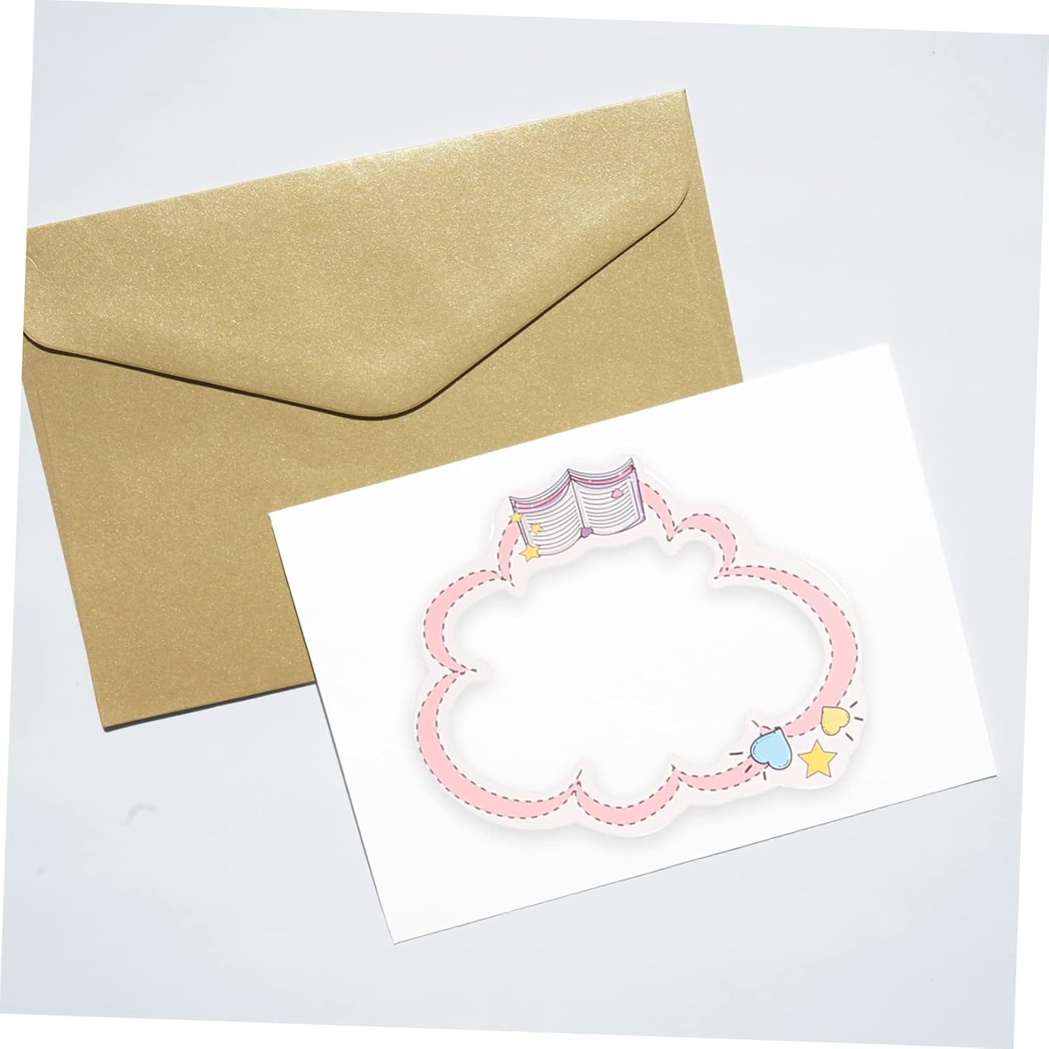 BESTOYARD 40 Pcs Cartoon Photo Frame Stickers Washi Paper Sticker DIY Scrapbook Stickers Scrapbooking Sticker Decorative Stickers for Photo Frame