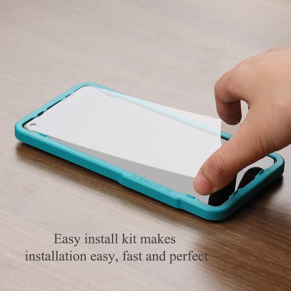 Ibywind Protector de pantalla para Redmi Note 9T 5G (6.53 pulgadas), con 2 piezas de vidrio templado, 1 protector de lente de cámara, 1 película de