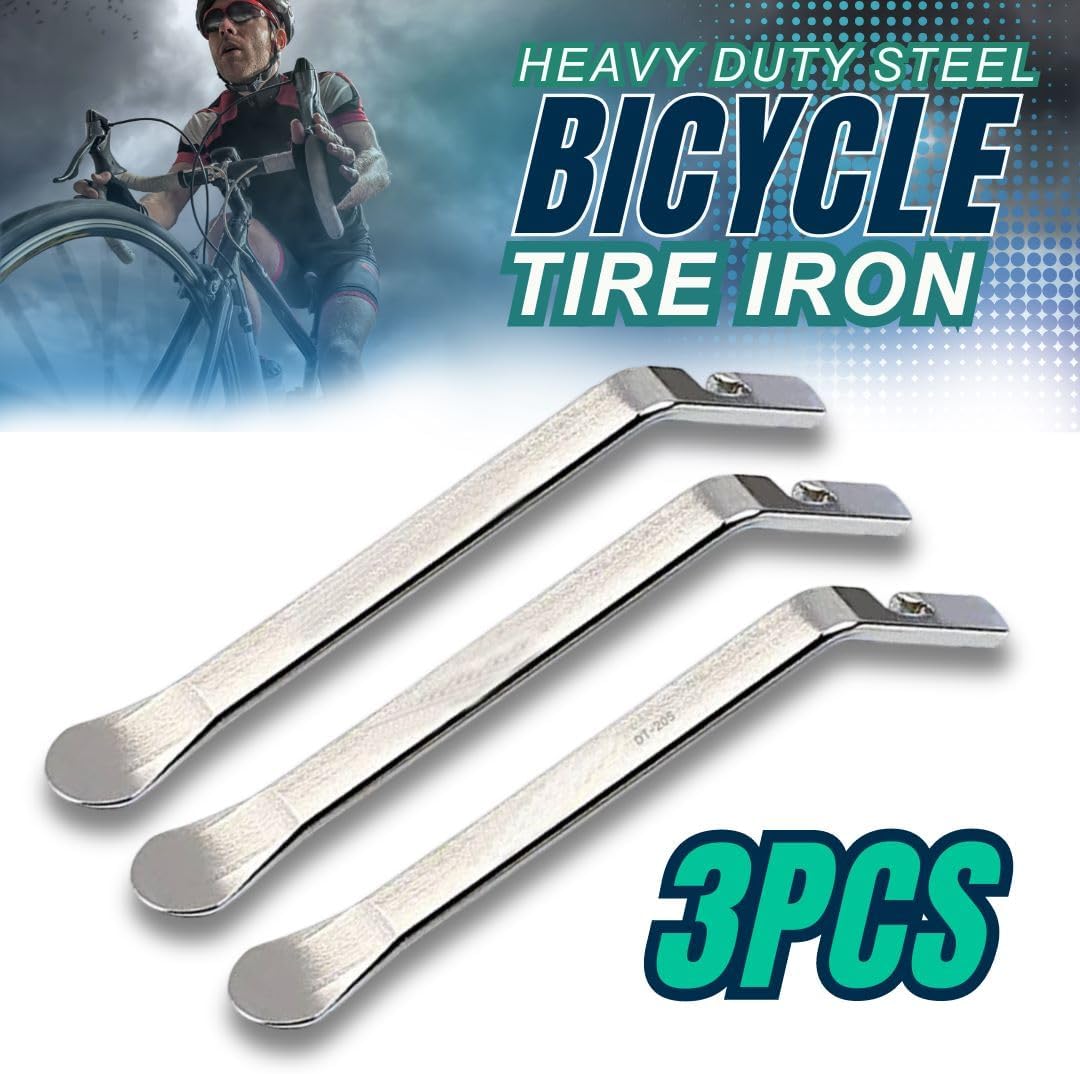 3 piezas de cucharas de hierro para neumáticos de bicicleta, palancas de bicicleta para cambiar, kit de herramientas de reparación de neumáticos,