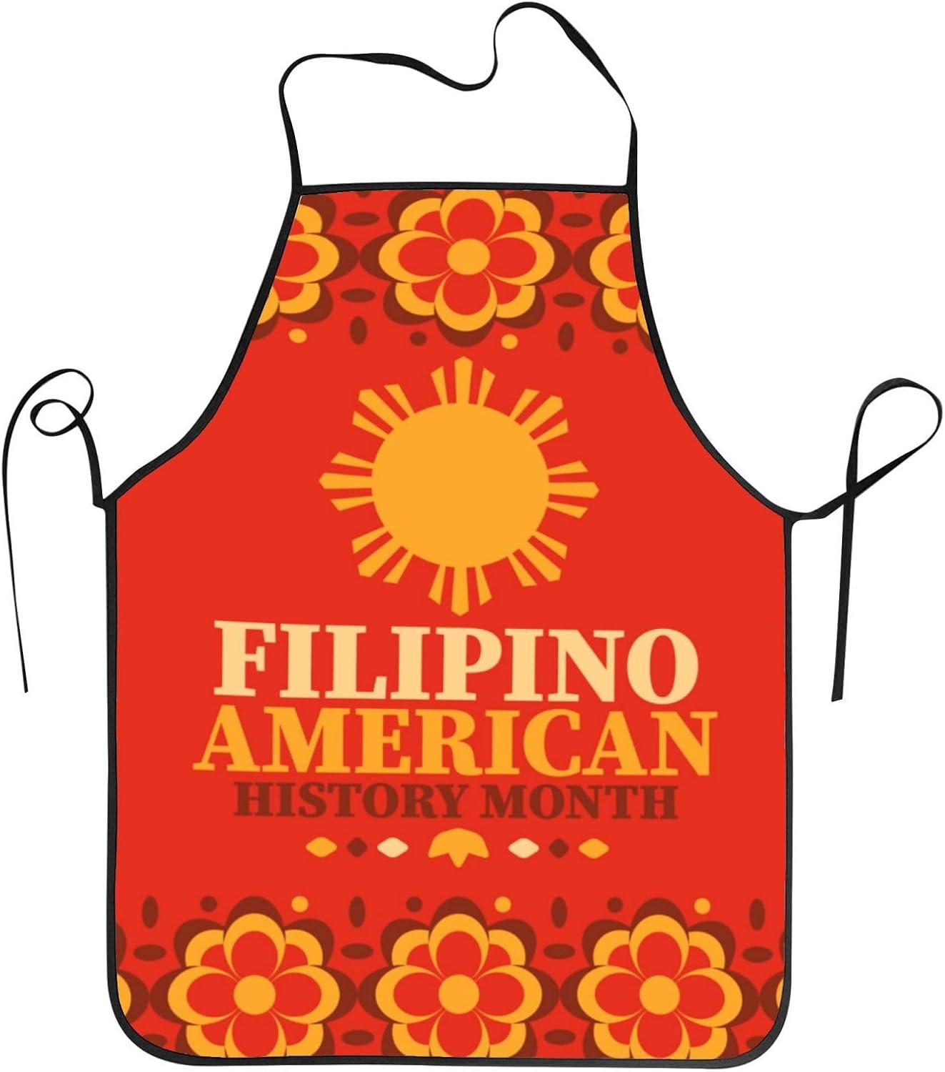 Delantal del Mes de la Herencia Americana Filipina para mujeres y hombres, para hornear a la parrilla, jardinería, cocina, aseo, barbacoa, cocina,