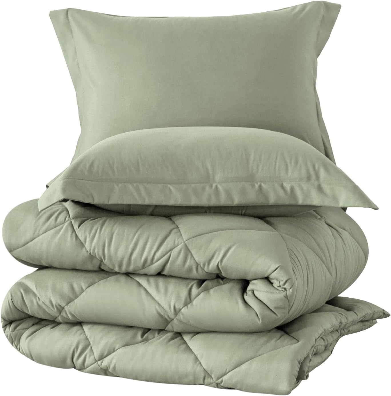 Juego de edredón de tamaño individual con 1 funda de almohada, edredón de cama alternativo al plumón para todas las estaciones, ligero, lavable a