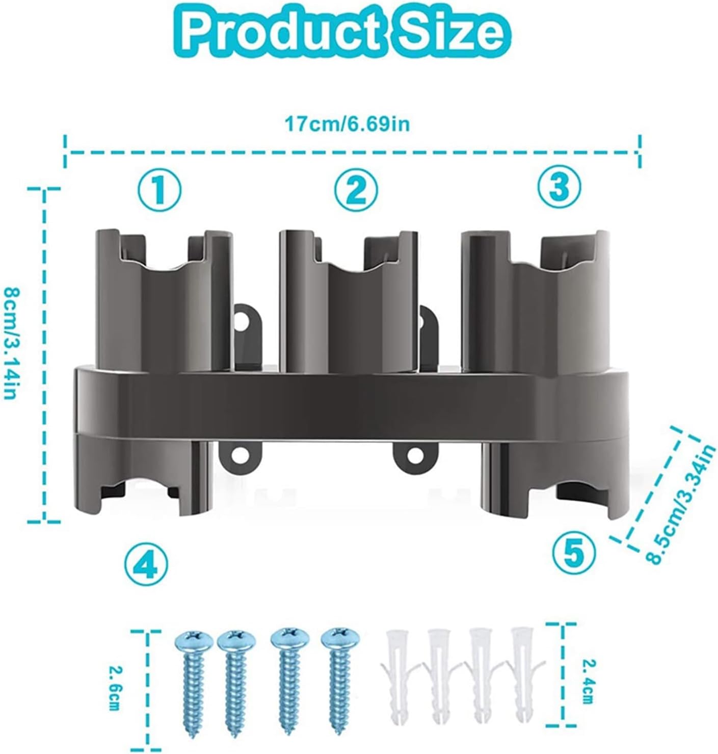 Storage Bracket Absolute Vacuum Cleaner Parts Accessories Brush Tool Nozzle Base. Compatible with Dyson V7 V8 V10 V11