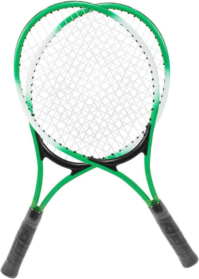 Raqueta de tenis, juego de raqueta de tenis para niños, de aleación de hierro, 2 raquetas de tenis con 1 pelota de tenis suave y 1 bolsa de