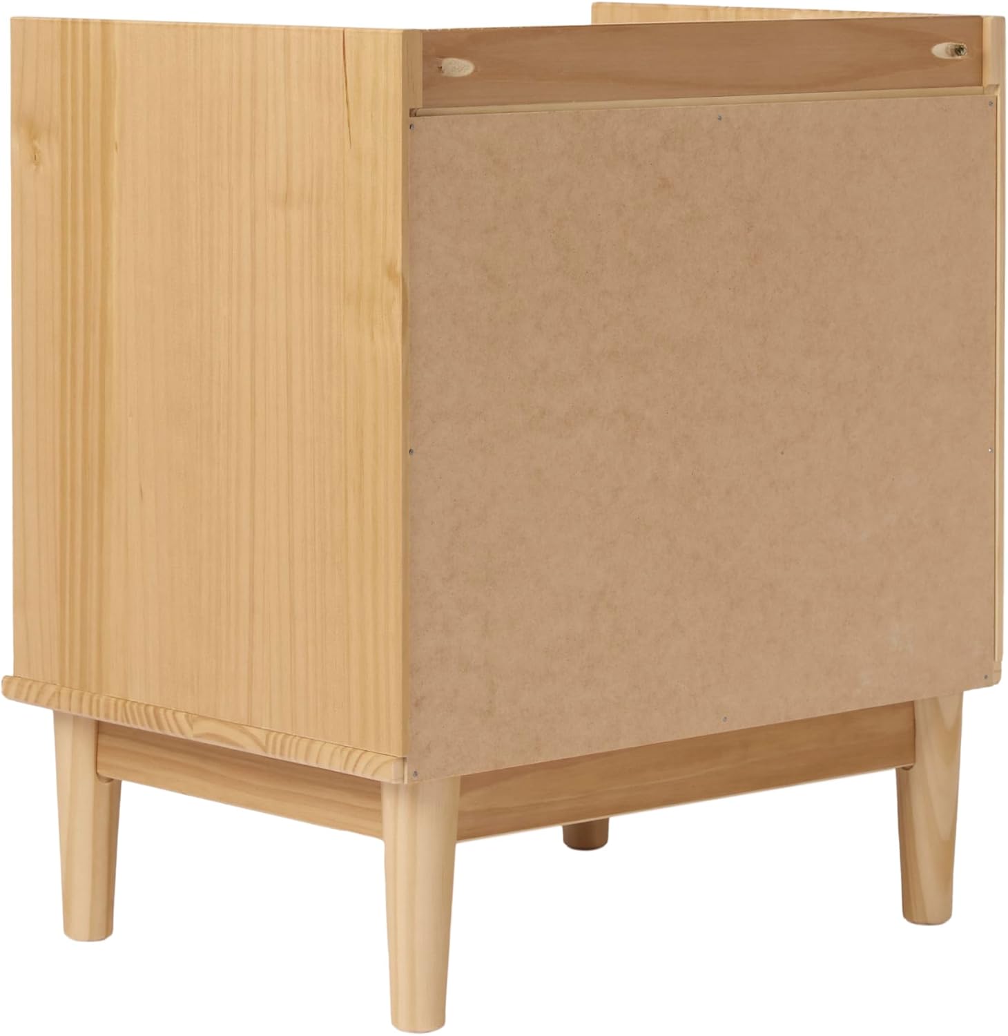 Walker Edison Blythe Mid-Century – Mesita de noche moderna con 2 cajones, 20 pulgadas, pino natural