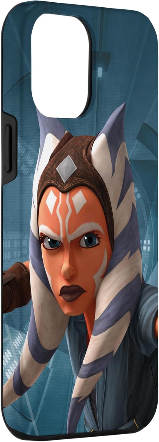 Carcasa azul Ahsoka Tano para iPhone 13 Pro Max Star Wars The Clone Wars