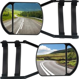 Lifronkit Universal Clip-on Towing Mirrors Extension Towing Mirror 360 Degree Rotation Adjustable Dual View Tow Mirror for Vehicle Car Truck Lifronkit Universal Clip-on Towing Mirrors Extension Towing Mirror 360 Degree Rotation Adjustable Dual View Tow Mirror for Vehicle Car Truck