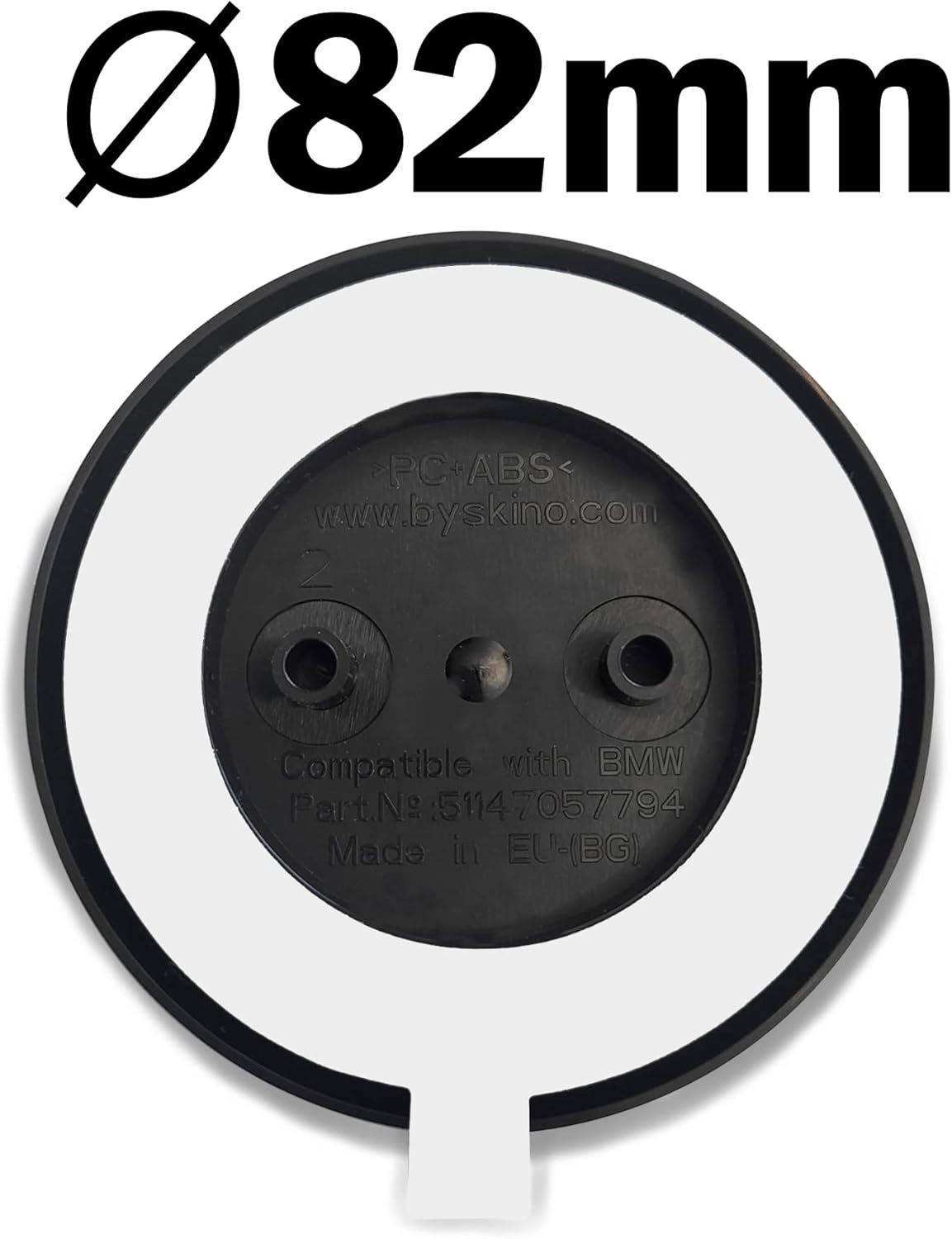 SkinoEu Compatible with BMW Emblem 51147057794 Front Hood Trunk Badge 82 mm E81 E87 F07 GT F10 F11 F18 E63 E64 F06 GC F12 F13 Z4 E85  E86 Silver