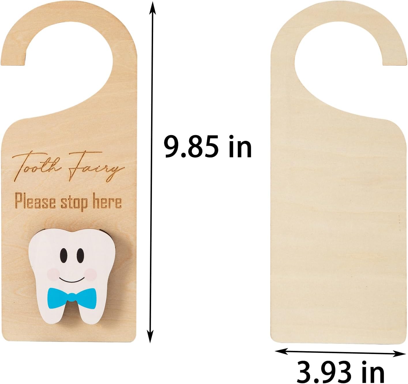 Xunboo Percha de puerta de madera con bonito soporte para dinero, regalo para dientes perdidos, caja de recogida de hada de dientes para niños y