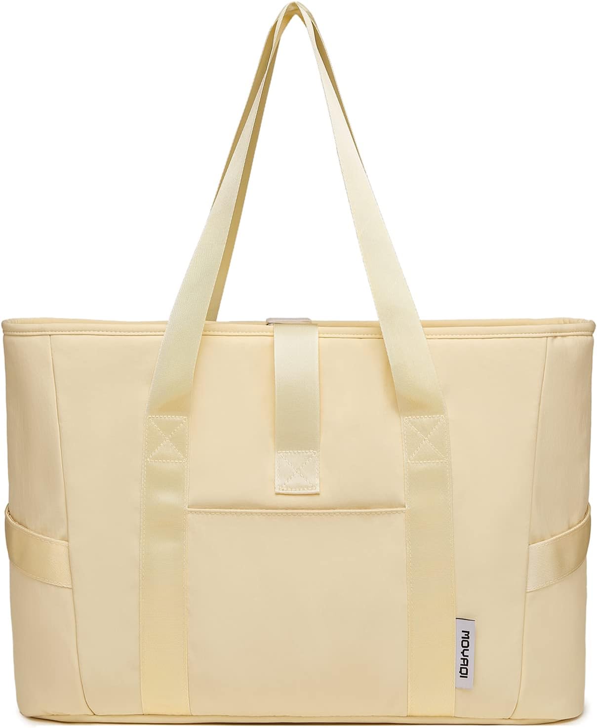 MOYAQI – Bolsa de yoga para mujer, bolsa de hombro grande con correa para esterilla de yoga para gimnasio, trabajo, viajes, escuela, playa, negocios