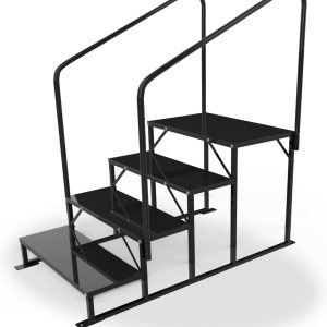 Escalones actualizados para bañera de hidromasaje y escaleras de caravana con dos pasamanos, escaleras móviles de 4 escalones para el hogar, Escalones actualizados para bañera de hidromasaje y escaleras de caravana con dos pasamanos, escaleras móviles de 4 escalones para el hogar,