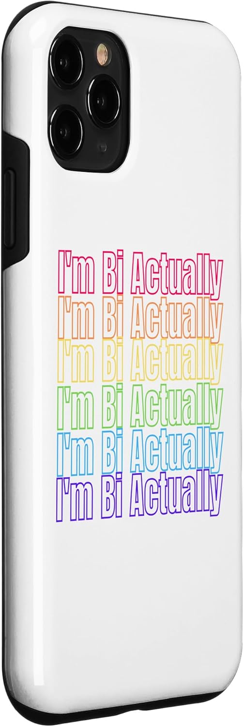 Funda estética LGBTQ para iPhone 11 Pro I’m Bi Really Bi Pride