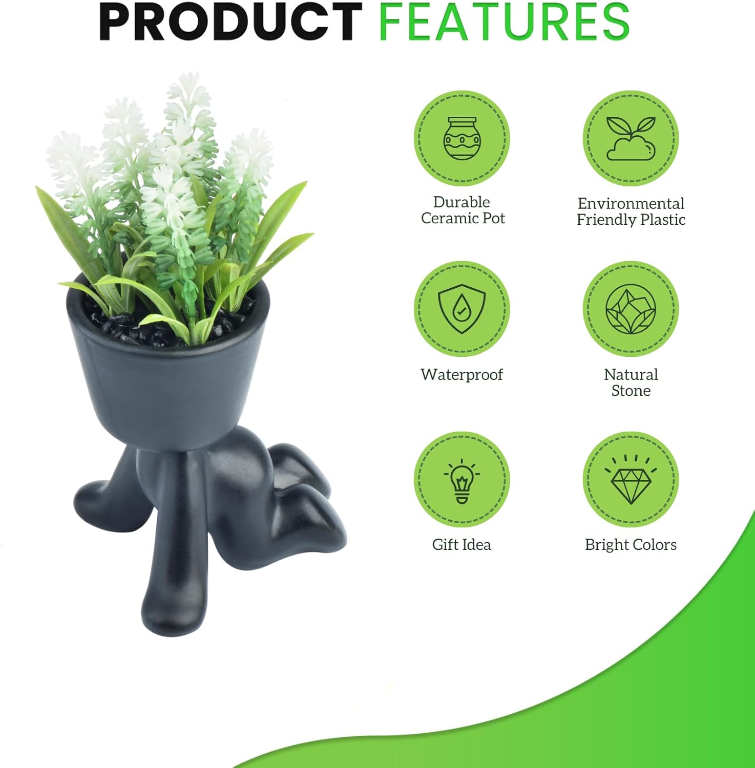 TOPSV Preciosas plantas artificiales para decoración de interiores, suculentas artificiales en macetas para decoraciones de primavera o decoración