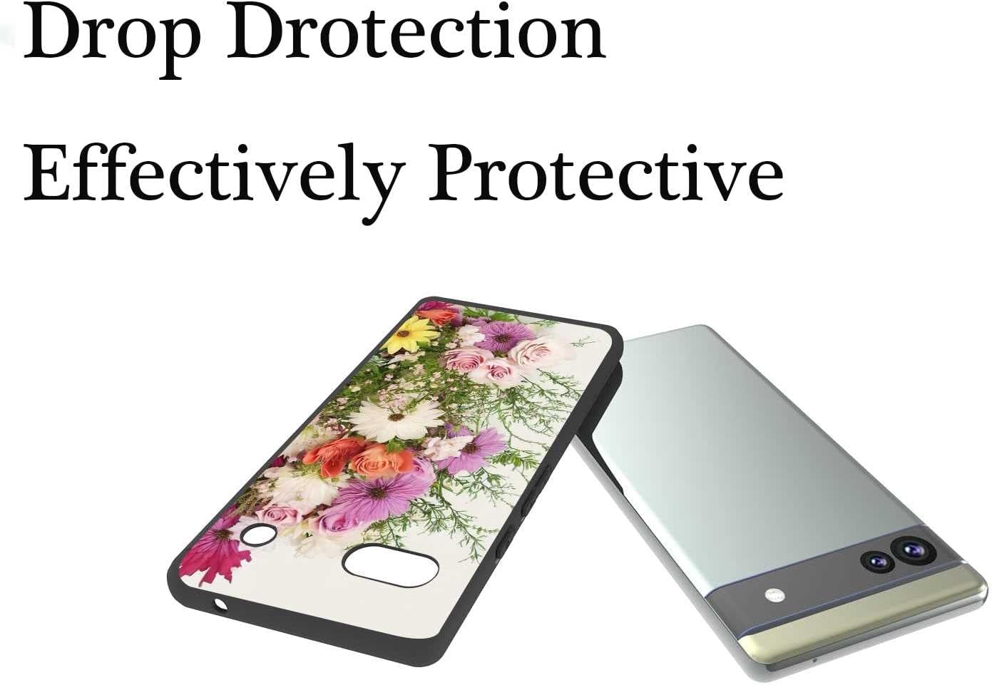 Funda protectora compatible con Google Pixel 6A, hermoso ramo floral botánico gráfico para Google Case hombres y mujeres, funda protectora elegante