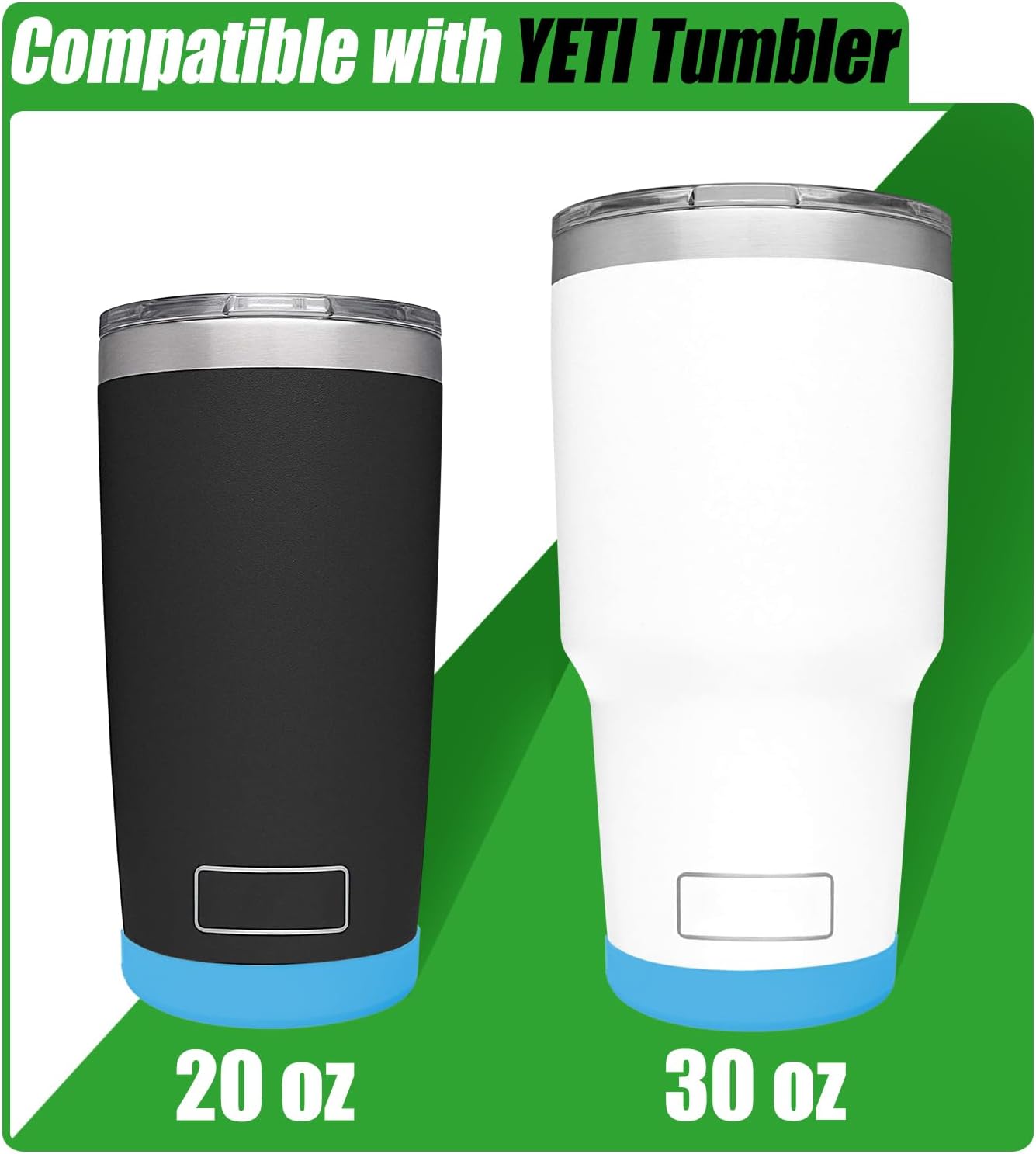 Funda para maletero más segura para vaso YETI de 30 onzas y 20 onzas, protección inferior de silicona y menos ruido para taza de café, accesorios de