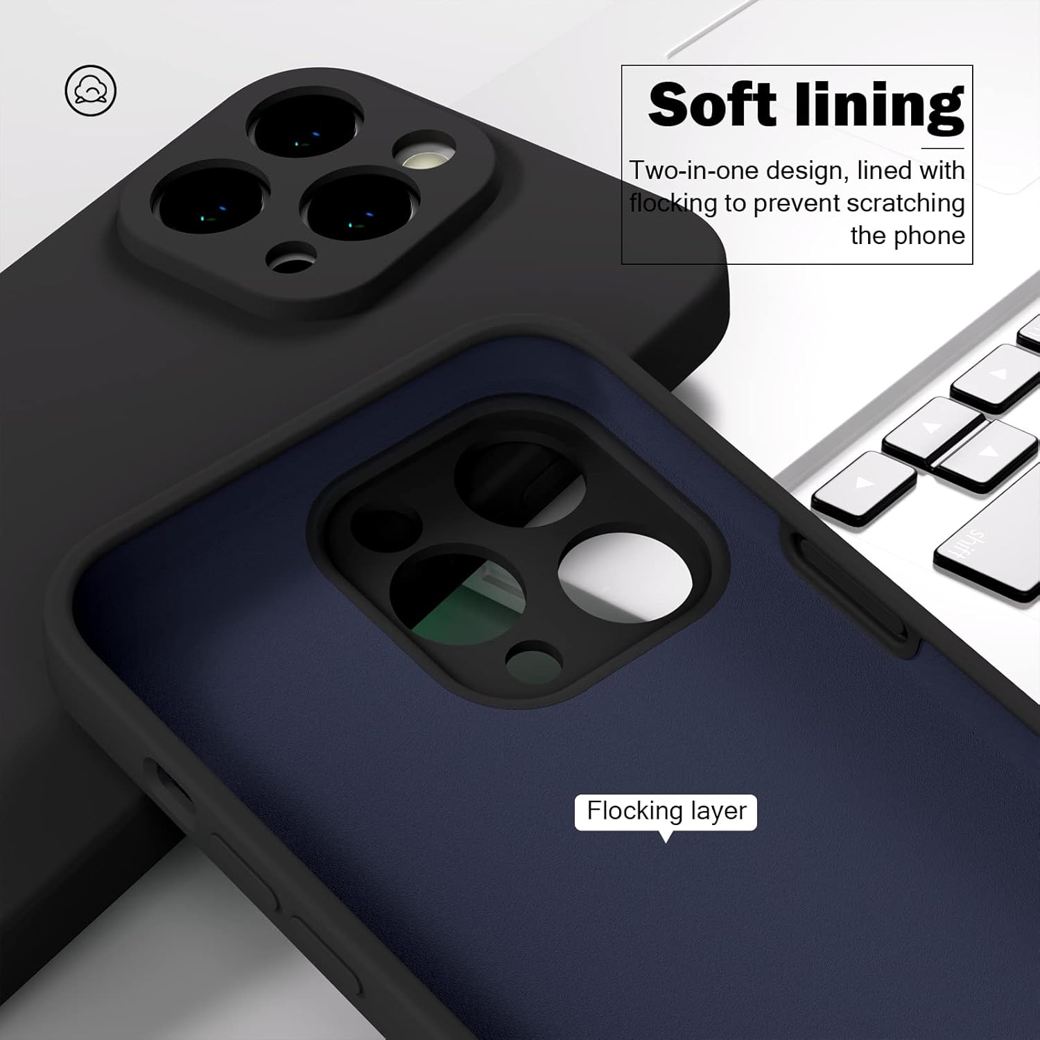 Funda para Xiaomi Redmi Note 12 Pro 5G Funda de silicona líquida de 6.67 pulgadas, delgada, sedosa y suave al tacto, TPU a prueba de golpes, con