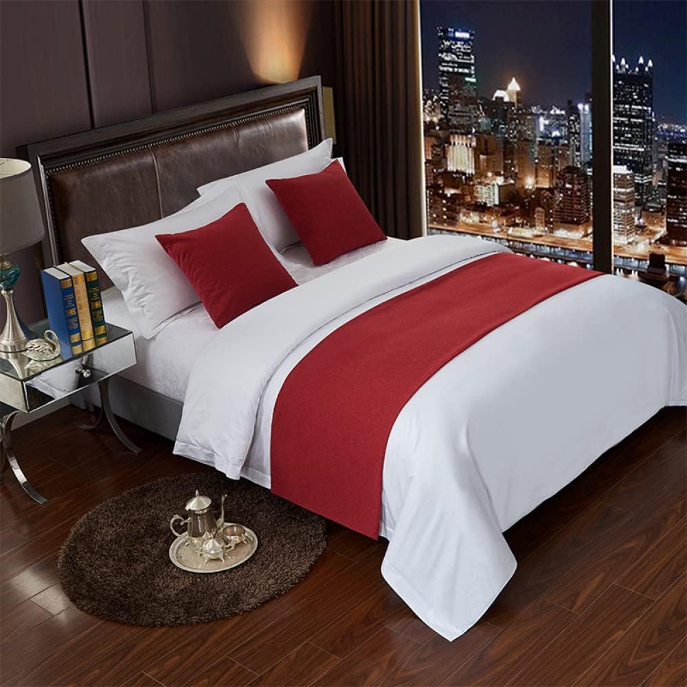 Bufanda de corredor de cama de hotel, colchas suaves de lujo, colchas protectoras cómodas, toallas de cama para decoración de toallas de cama para