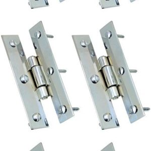Renovators Supply Manufacturing H – Bisagras de gabinete de cocina de latón fundido sólido con acabado cromado de 3.5 pulgadas, paquete de 6 Renovators Supply Manufacturing H – Bisagras de gabinete de cocina de latón fundido sólido con acabado cromado de 3.5 pulgadas, paquete de 6