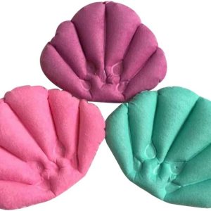 SUPVOX Almohada de baño inflable en forma de flor para spa con soporte para el cuello Almohada de baño con ventosas para bañera, jacuzzi, SUPVOX Almohada de baño inflable en forma de flor para spa con soporte para el cuello Almohada de baño con ventosas para bañera, jacuzzi,