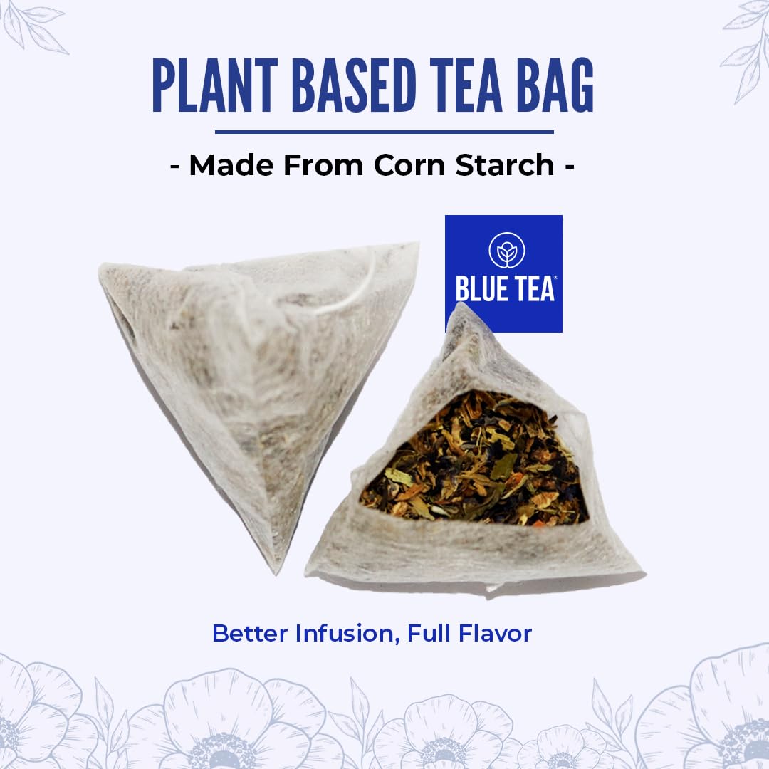 BLUE TEA – Regalo de té Chai Masala Butterfly Pea  Regalo de hierbas  El mejor regalo para cualquier ocasión – Sin cafeína – Regalo a base de flores