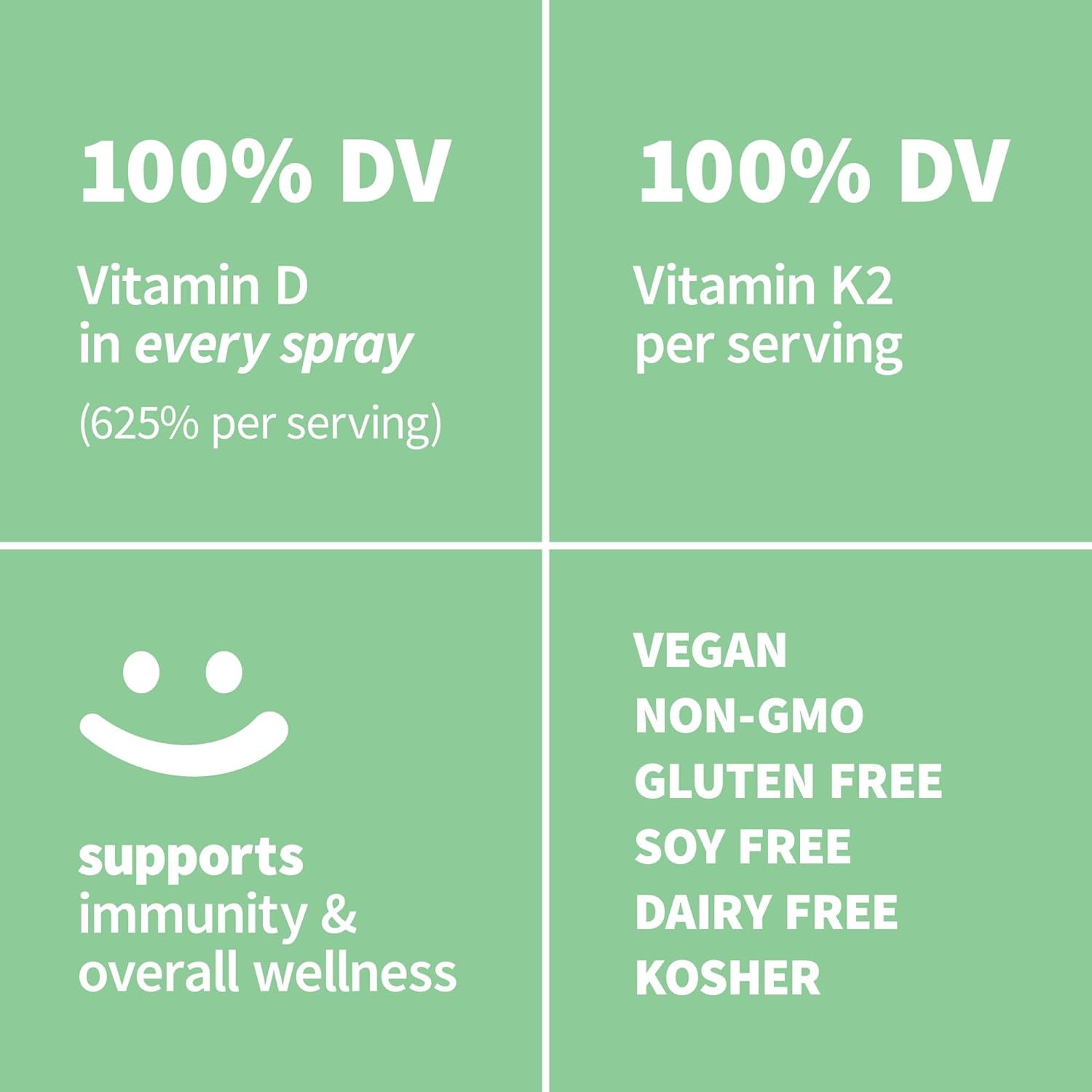 Spray orgánico de vitamina D3 K2