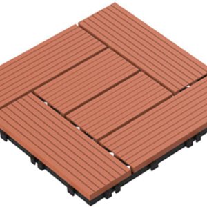 Pure Garden Paquete de 24 azulejos para terrazas al aire libre, terracota Pure Garden Paquete de 24 azulejos para terrazas al aire libre, terracota