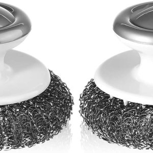 2 cepillos para lavar platos, limpiador de lana de acero inoxidable, cepillo de alambre con asa, cepillo de lavar platos para limpiar cocina, 2 cepillos para lavar platos, limpiador de lana de acero inoxidable, cepillo de alambre con asa, cepillo de lavar platos para limpiar cocina,