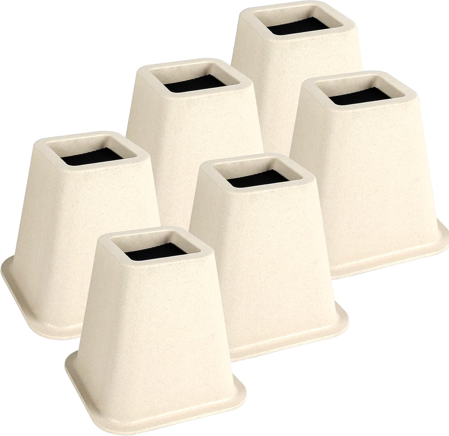 Elevadores de cama de 6 pulgadas, resistentes, paquete de 6, elevadores de muebles para sofás de gran tamaño, elevadores de sofá con almohadilla