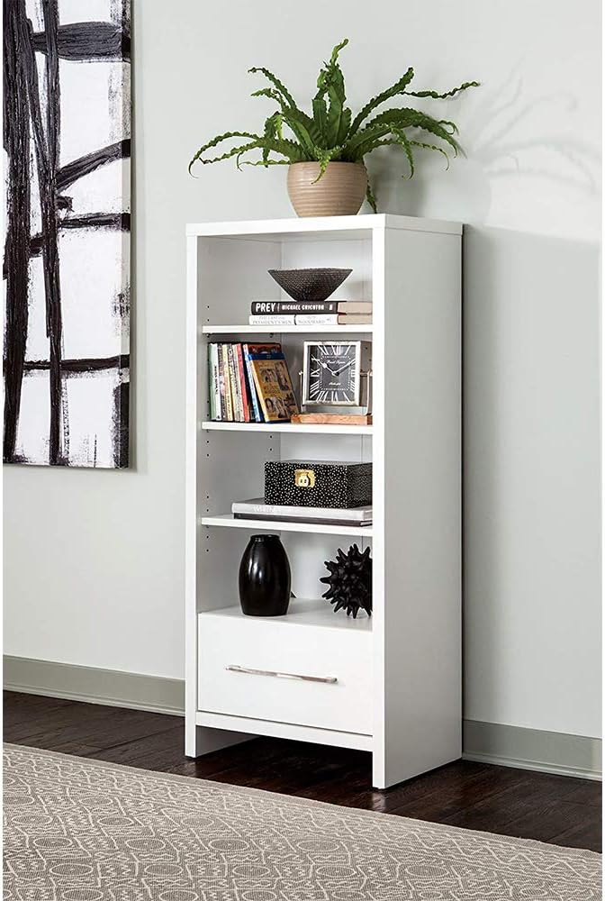 ClosetMaid 165100 – Estantería decorativa con cajón, color blanco (paquete de 2)