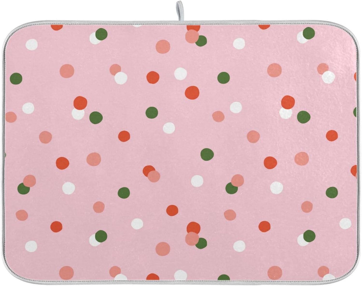 Confetti Dish Drying Mat Washnable Absorbent Dish Drain Mat For Kitchen Counter Kitchen Countertop Mat Tapete Para Cocina 16” x 18”