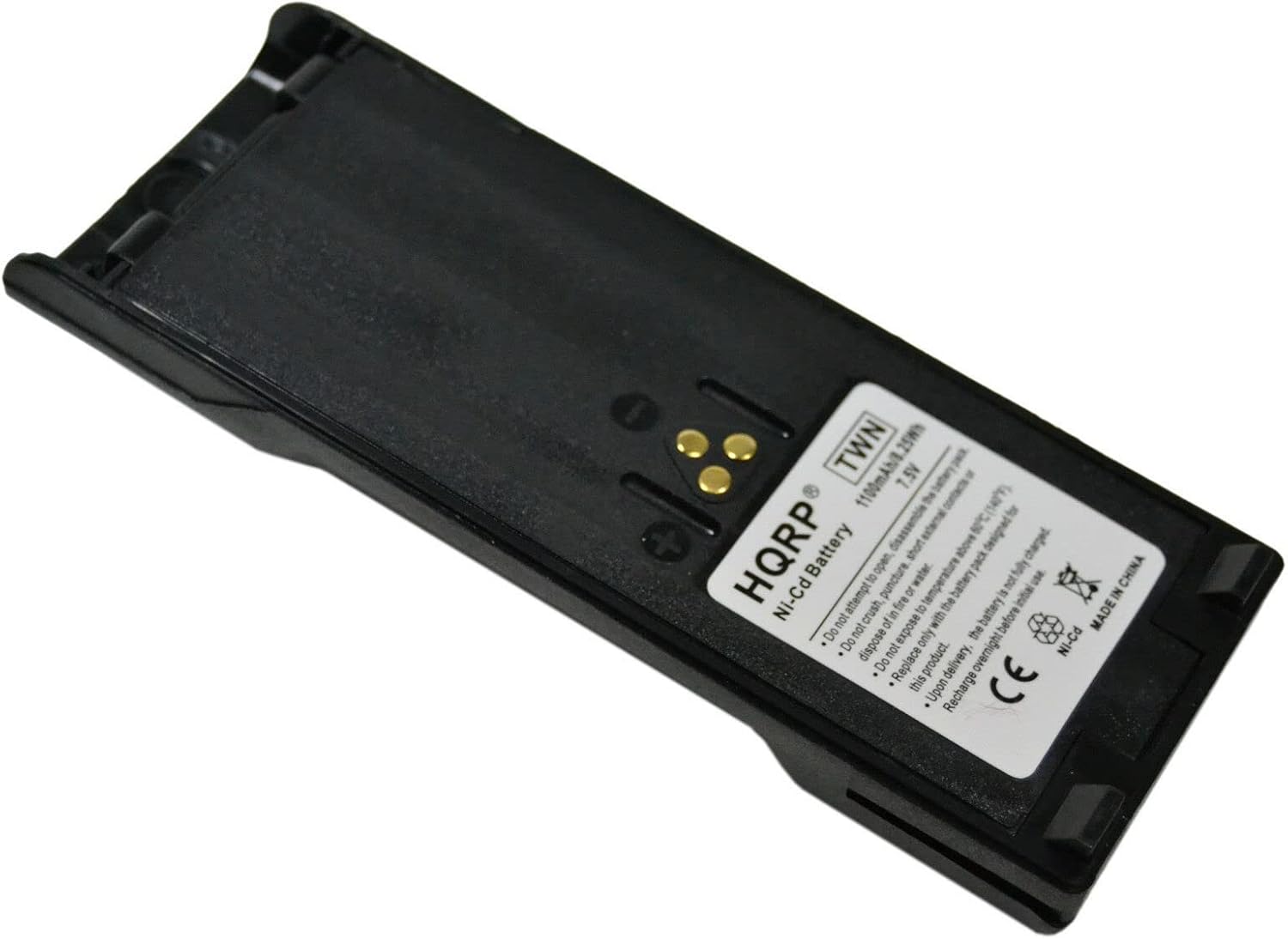 HQRP Dos baterías compatibles con Motorola GP900, GP1200, GP2010, GP2013, HT1000, WPNN4013, HNN9028, MT2000, MTS2000, NTN7143, NTN7143A, NTN7144,