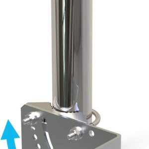 Soporte de poste de montaje de antena de 1.5 pulgadas de diámetro a la pared para antena exterior estación meteorológica de 10 pulgadas de longitud Soporte de poste de montaje de antena de 1.5 pulgadas de diámetro a la pared para antena exterior estación meteorológica de 10 pulgadas de longitud