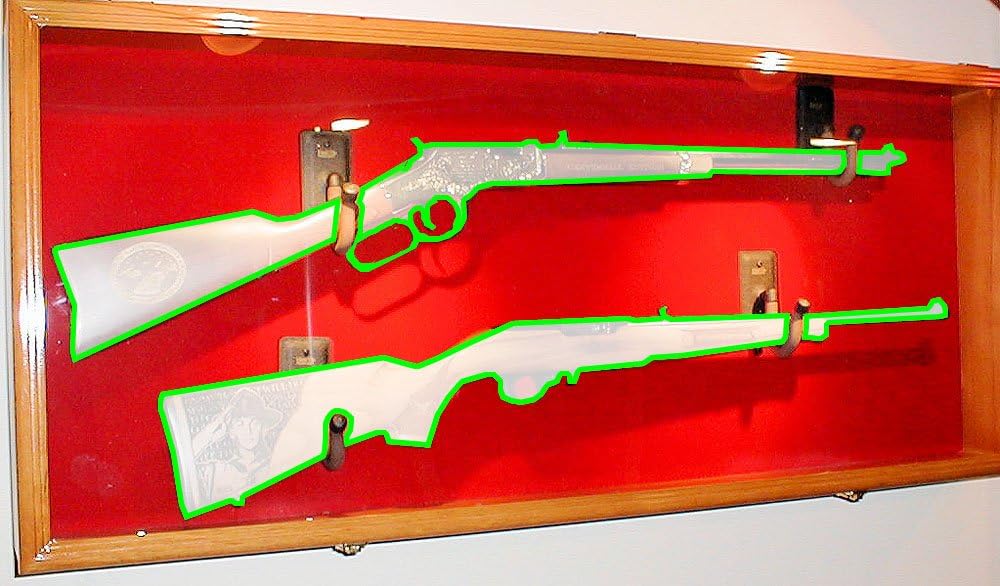 2 rifle mosquetón, escopeta para escopeta y soporte de pared