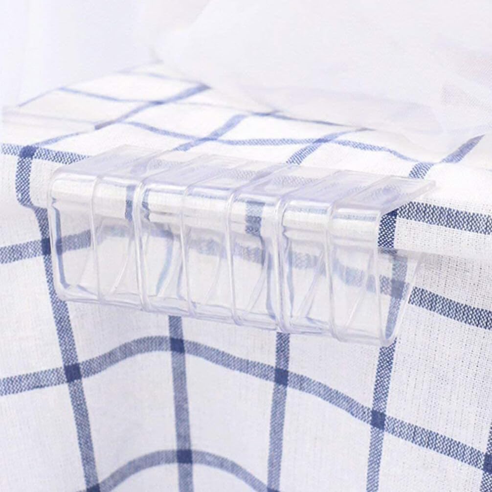 GANAZONO 12 abrazaderas para mantel con clip de fijación transparente para mantel, clips antideslizantes para mantel, clips de fijación para mantel