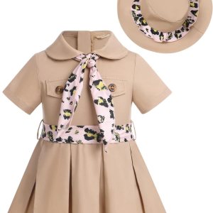 IBTOM CASTLE Conjunto de ropa de primer cumpleaños para niña, camiseta de manga corta + pantalones cortos con volantes + diadema de princesa pastel IBTOM CASTLE Conjunto de ropa de primer cumpleaños para niña, camiseta de manga corta + pantalones cortos con volantes + diadema de princesa pastel