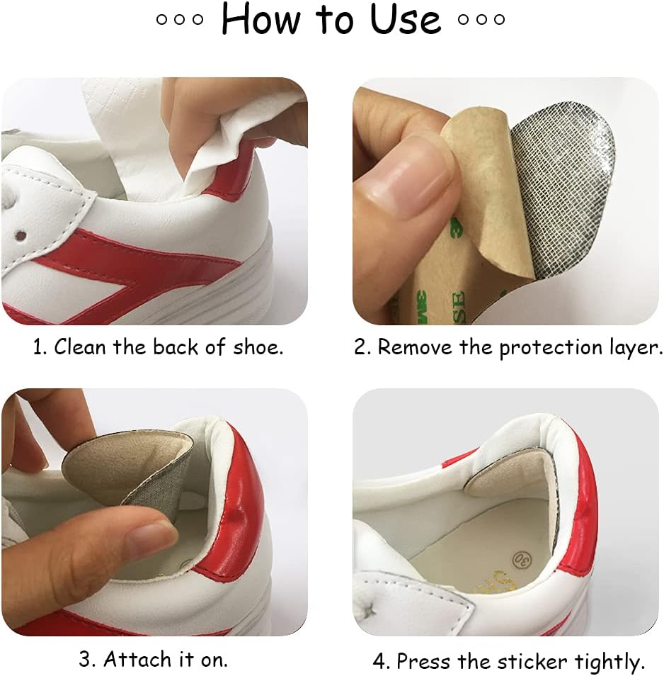 Dr. Foot’s Heel Grips para hombres y mujeres, insertos autoadhesivos para el talón evitan el deslizamiento del talón, rozaduras, ampollas, dolor de
